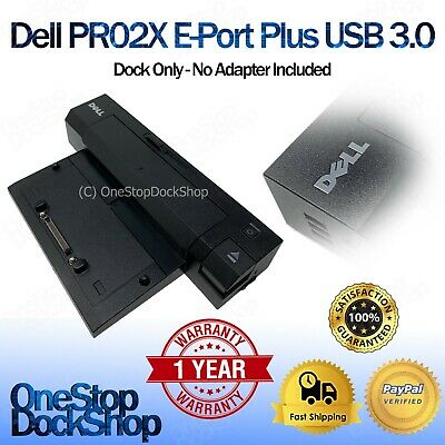Dell PR02X E-Port Plus USB 3.0 Laptop Docking Station E7240