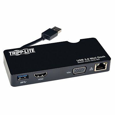 TRIPP LITE U342-SHG-001 USB HDMI VGA MINI DOCK STATION - Free ship