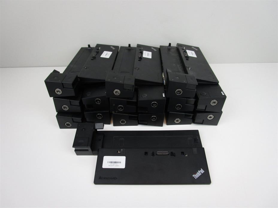 LOT OF 16 - Lenovo Genuine ThinkPad Ultra Dock 40A2 Docking Stations (04W3947)