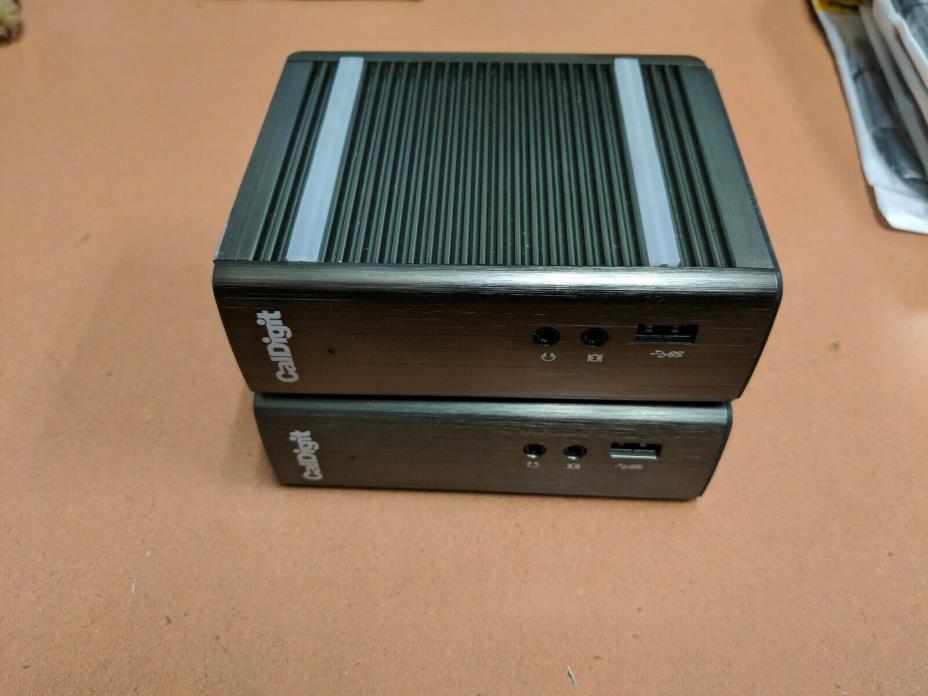 2x untested CalDigit TS2 Thunderbolt Station 2 stations for parts