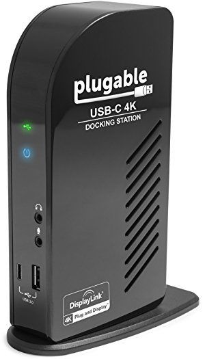 Plugable USB-C 4K Triple Display Docking Station w/charging for USB-C UD-ULTC4K