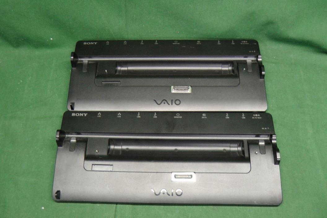 Lot of (2) Sony VGP-PRZ10 Laptop USB Port Replicator Docking Station #1199