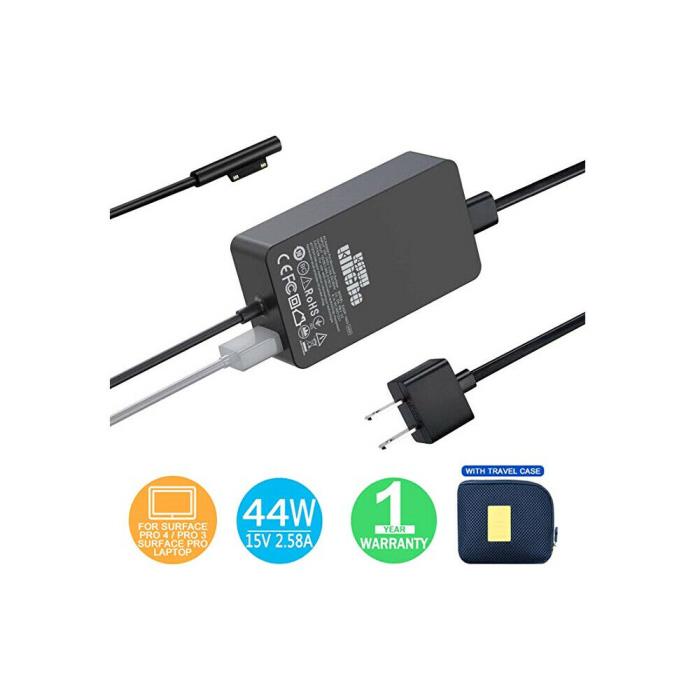 Surface Pro Surface Laptop Charger, 44W 15V 2.5A power supply