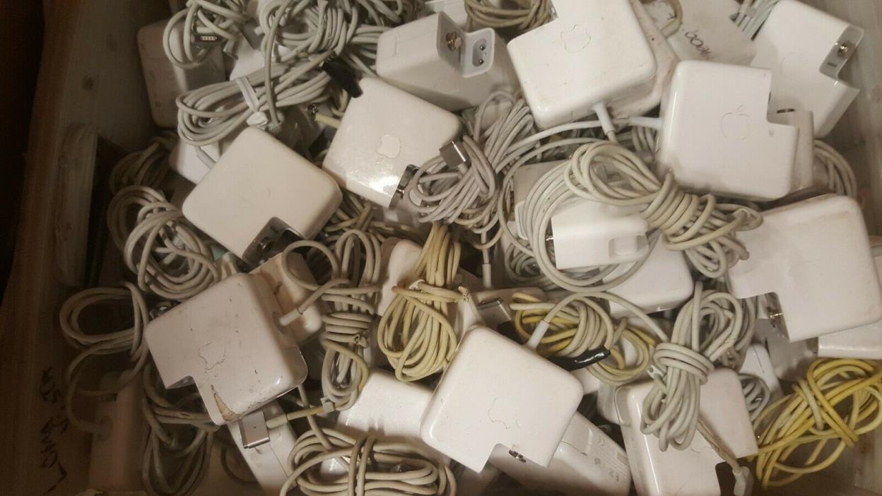 LOT 50 Genuine Apple Macbook Air 45W Magsafe 2 Power Adapter Charger A1436 AS IS