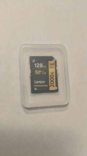Lexar Professional 2000x 128GB SDHC UHS-II/U3 (Up to 300MB/s Read)