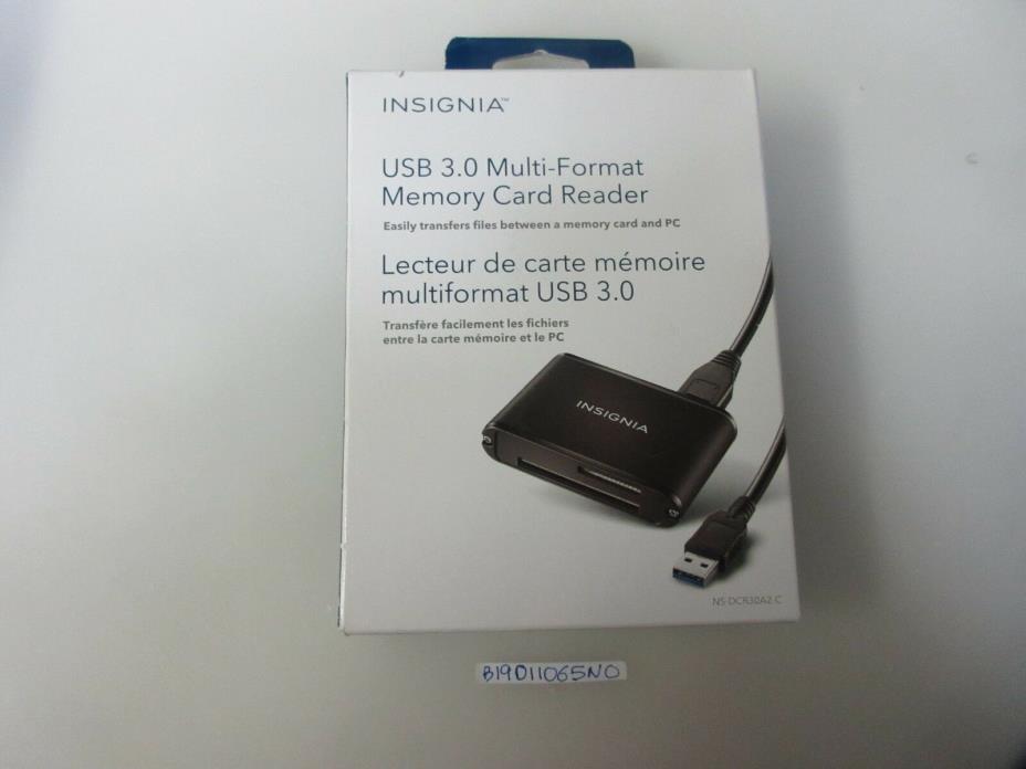 Insignia USB 3.0 Multiformat Memory Card Reader NS-DCR30A2