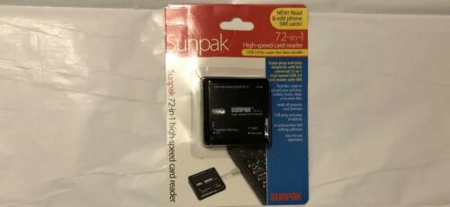 Sunpak 72-in-1 High Speed Card Reader USB 2.0 New