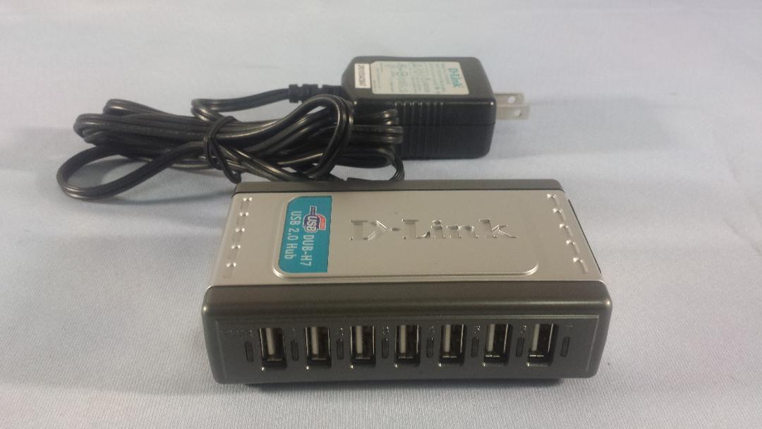 5 - D-Link DUB H7 - hub - 7 ports with USB cable