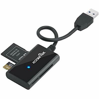 USB Memory Card Readers 3.0 SD Reader, 4 Slots With 13CM Flexible Cord For Micro