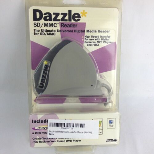 Digital Media Reader SD MMC Dazzle DM-8300 High Speed Transfer For Cameras MP3