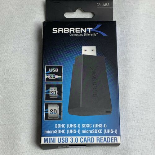 Sabrent USB 3.0 Memory Card Reader Adapter SDHC SDXC Micro SD New