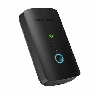 RAVPower FileHub Plus Wireless Travel Router SD Card Reader USB Portable Ha...