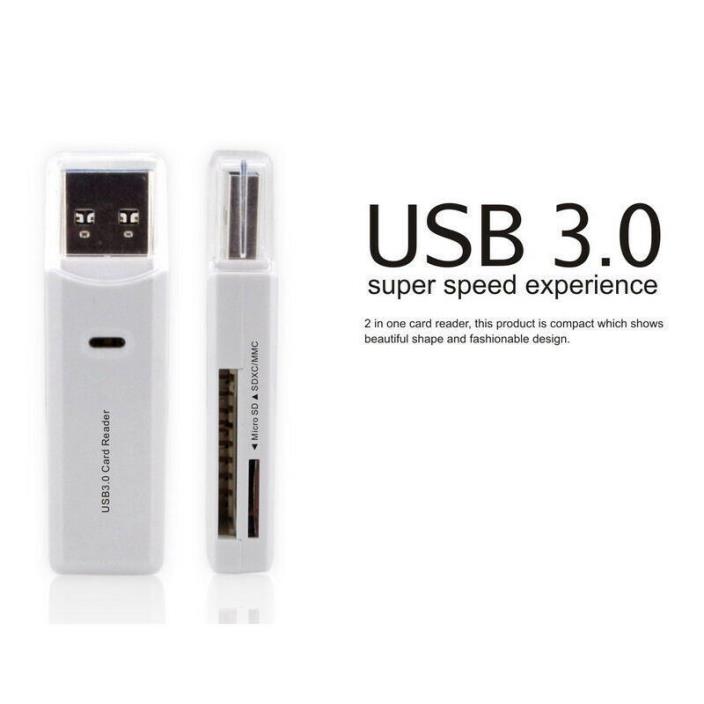 MINI 5Gbps White USB 3.0 Micro SD/SDXC TF Card Reader Adapter For Mac OS Pro US