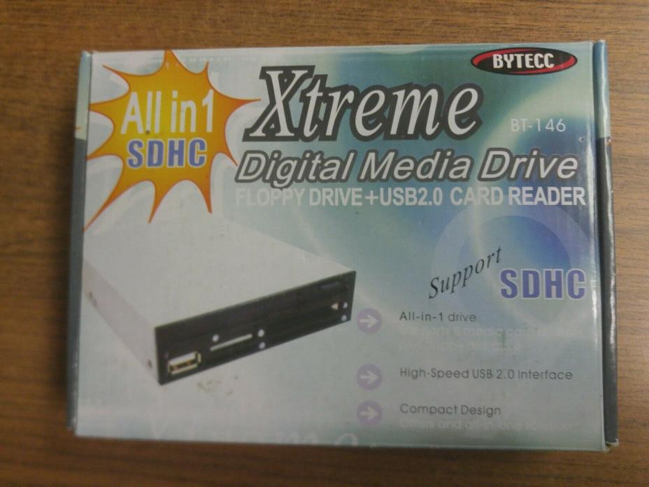 bytecc xtreme digital media drive Floppy drive usb 2.0 Card reader bt-146