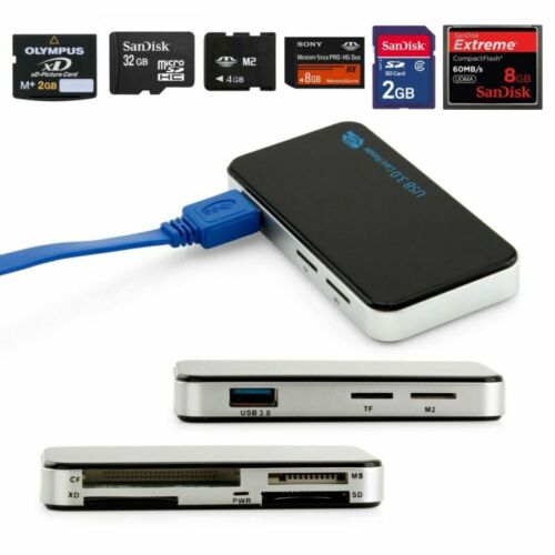 All-in-1 USB 3.0 Compact Flash Multi Memory Card Reader CF Adapter MicroSD XD