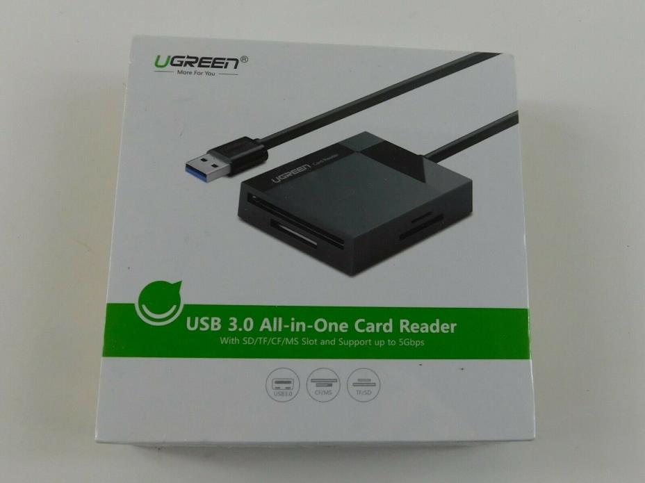 UGREEN SD Card Reader USB 3.0 Card Hub Adapter 5Gbps Read 4 Cards Simultaneously