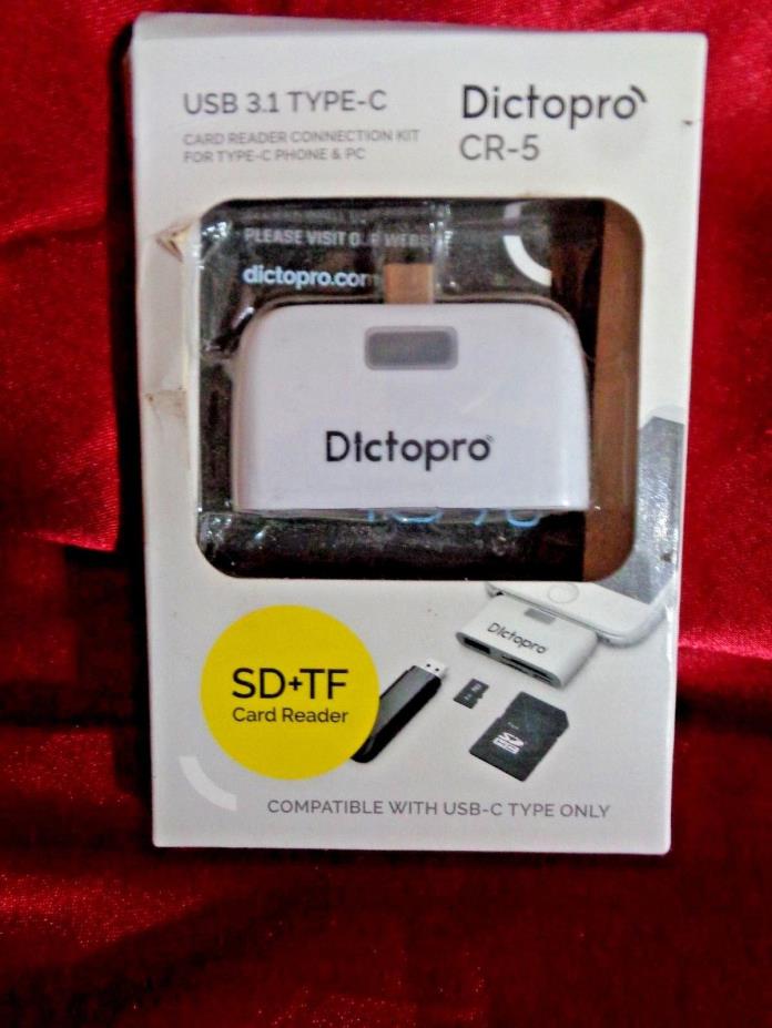Dictopro CR-5 USB Card Reader for Phone & PC - SD+TF