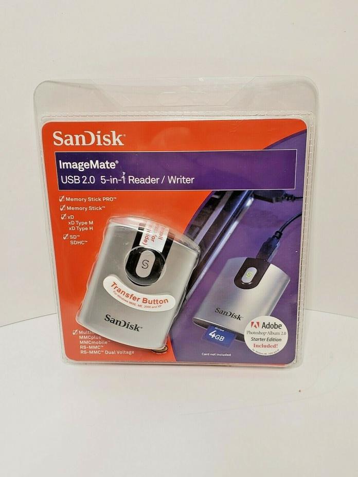 New SanDisk ImageMate USB 2.0 5-in-1 Memory Card Reader Writer sealed in package