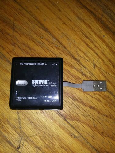 SUNPAK 72-in-1 HIGH SPEED CARD READER - Universal USB 2.0 Card Reader