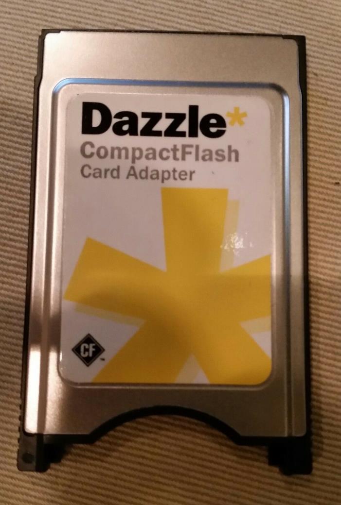 Dazzle PCMCIA Compact Flash CF Card Reader Adapter for Laptop or PC