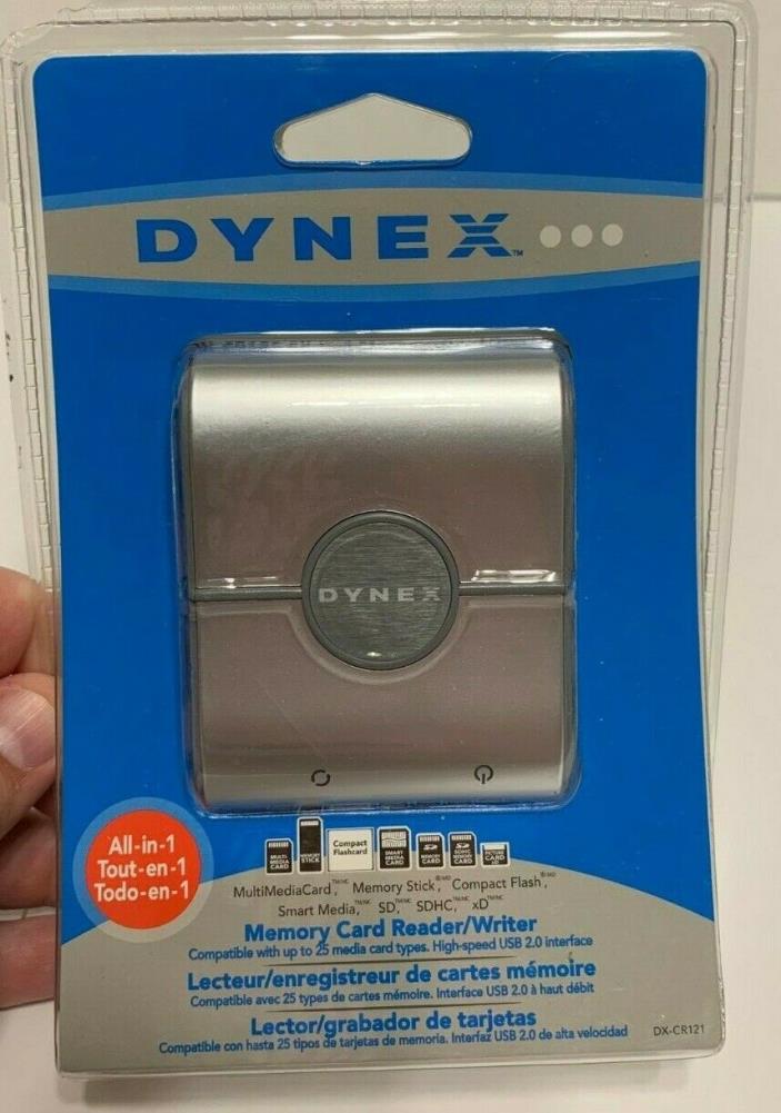 NEW Dynex DX-CR121 External All-in-1 USB 2.0 Card Reader