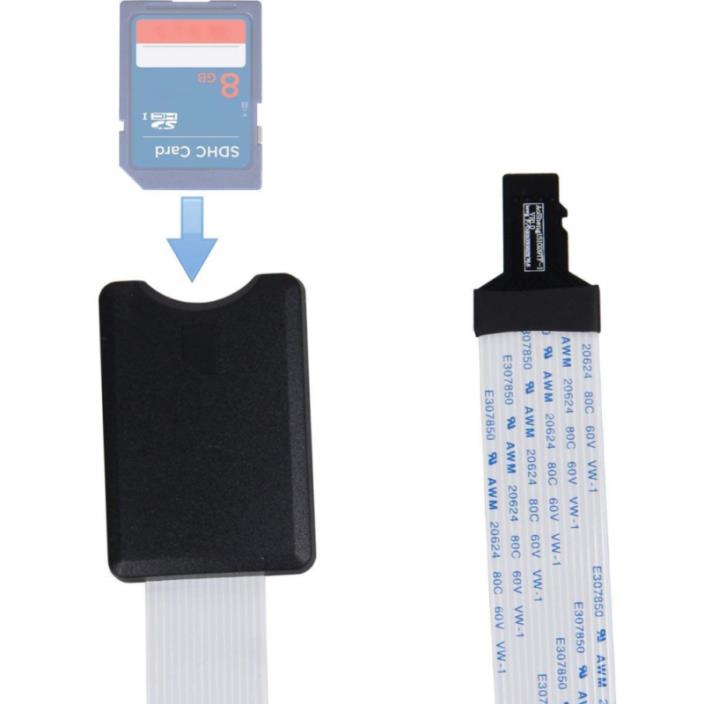 Micro SD to SD Card Extension Cable Adapter Flexible Extender SD/RS-MMC/SDHC/MMC