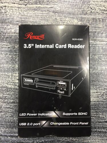 Rosewill  RCR-IC001 Internal Card Reader+USB 2.0 Port Fits 3.5
