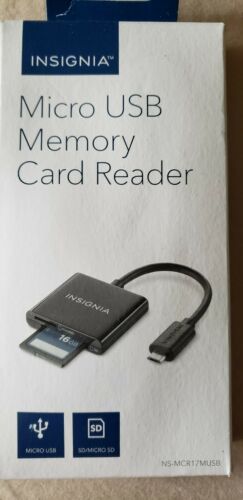 Insignia Micro USB Memory Card Reader - Black