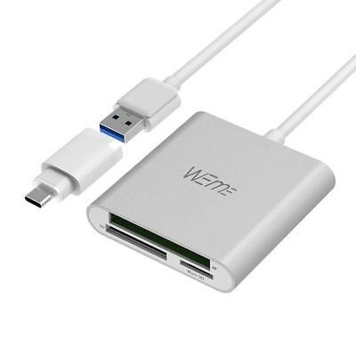 Compact Flash CF Card Reader, WEme Aluminum Multi-in-1 USB 3.0 Micro SD Card