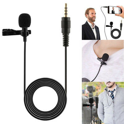 3.5mm Clip-on Lapel Microphone Hands Free WireCondenser Mini Lavalier Mic Newly