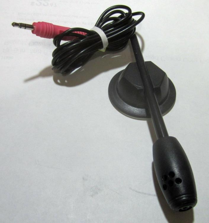 Black COMPUTER MICROPHONE WITH BASE 3.5mm