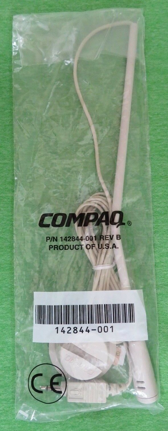 Vintage NOS COMPAQ 3.5MM MICROPHONE W/ STAND 142844-001 Rev B USA