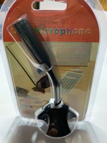 Portable USB Desktop Microphone Voice Chatting Recording Mic -SAME DAY SHIPPING-