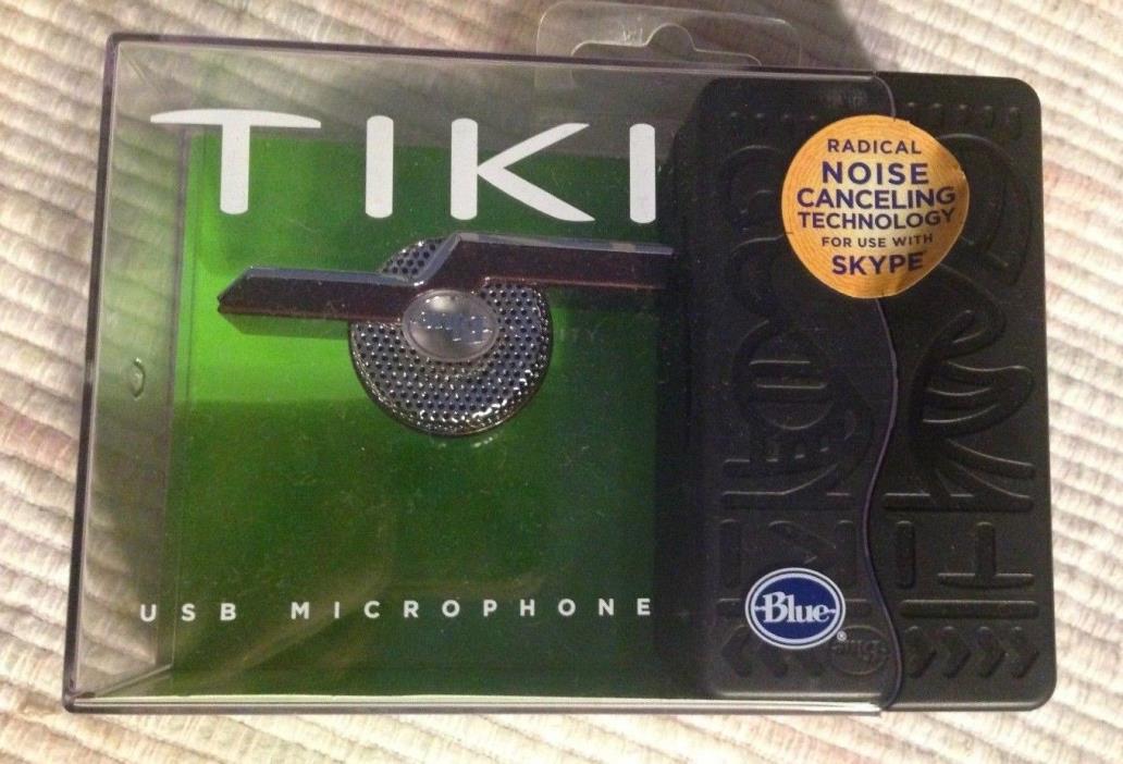Tiki Blue USB Potable Microphone - Radical Noise Canceling Technology - Skype