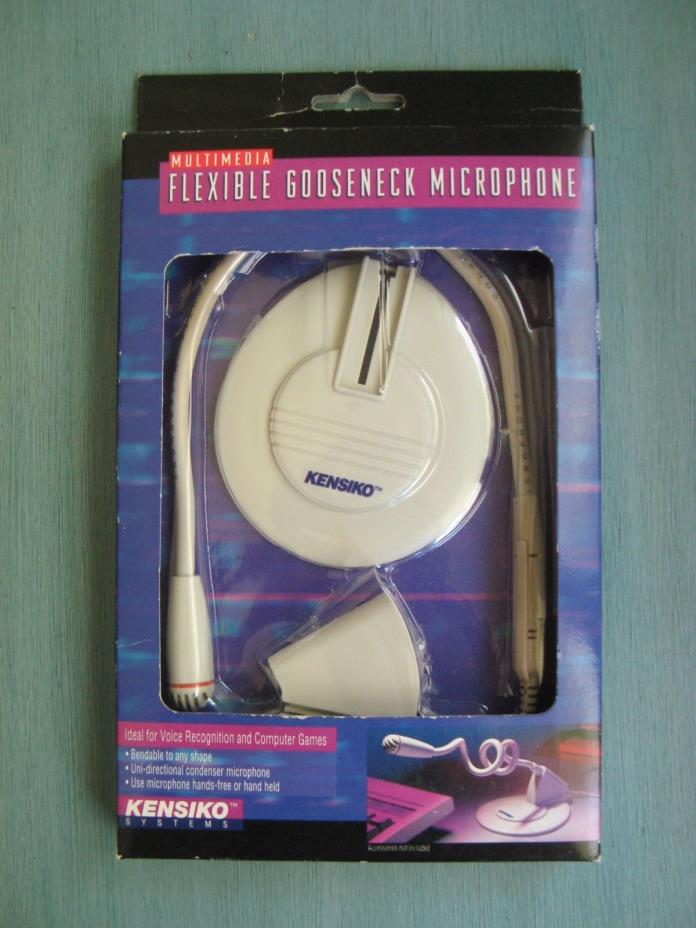 Vintage Kensiko Gooseneck Multimedia Microphone, NEVER USED, NIB