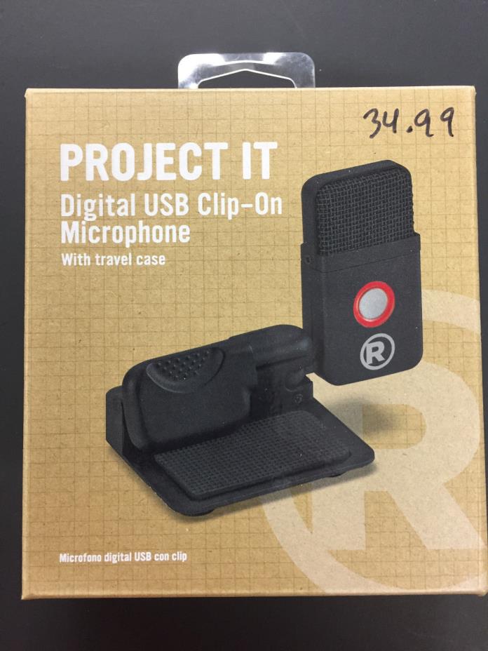 *NEW* Radio Shack Project It Digital USB Clip-On Microphone