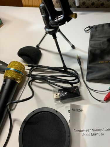 XIAOKOA Portable Mini Microphone Condenser With Stand m30