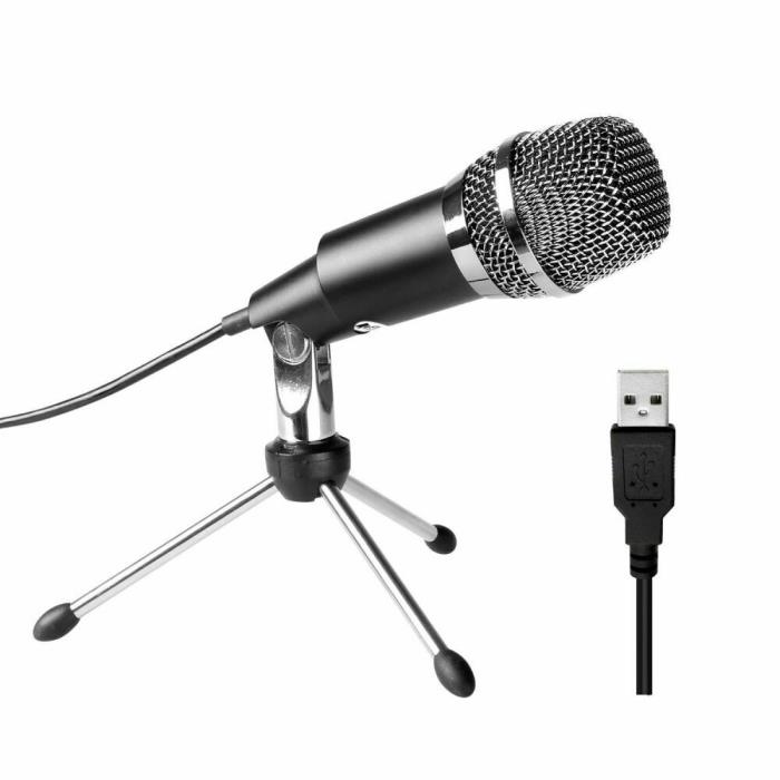 Fifine Plug & Play Home Studio USB Condenser Microphone for Windows PC - K668