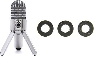 Samson Meteor Mic + Latch Lake Jam Nuts - Black, 3-Pack - Value Bundle