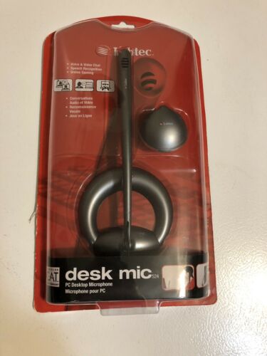 Labtec Desk Mic 524 Microphone For PC Desktop Computers Voice & Video Chat