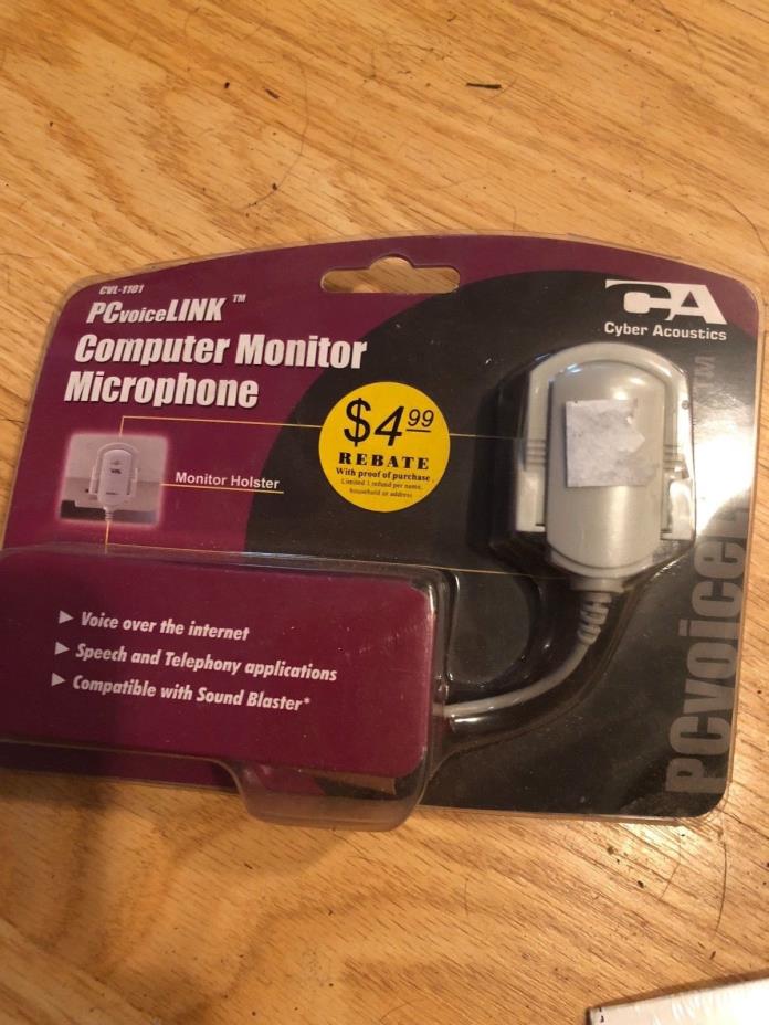PCvoiceLink Computer Monitor Microphone Cyber Acoustics