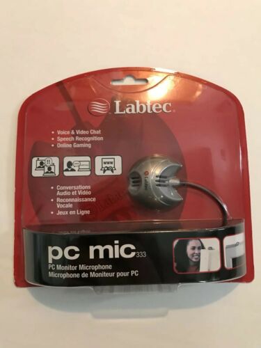 Labtec PC Mic 333 Condenser Cable Consumer Microphone. New