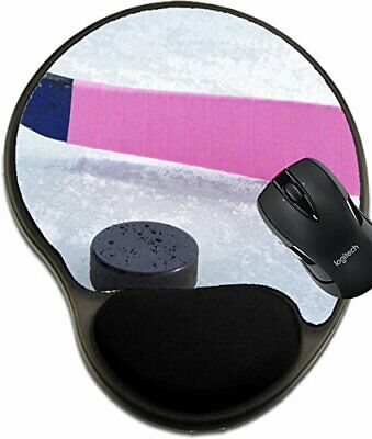 MSD Mouse Pad with Wrist Rest Support 29688631 ice Hockey Stick and Puck