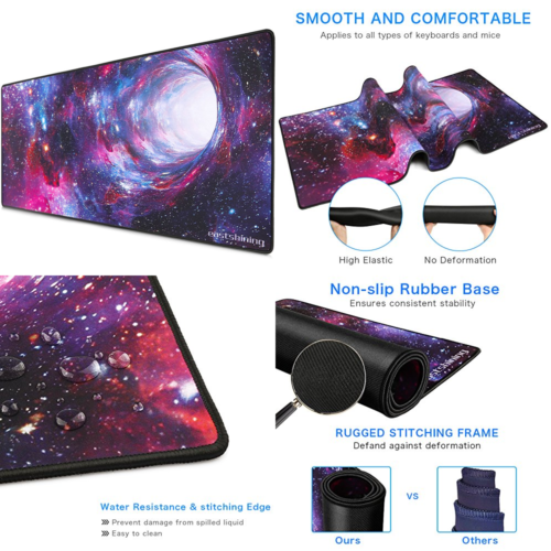Extended XXL Gaming Mouse Pad LARGE Size 35×16×0.1Inch Computer Keyboard Desk Ma