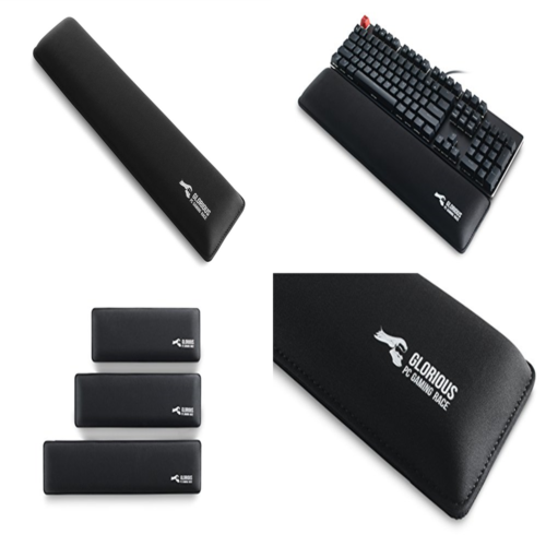 Glorious Gaming Wrist Pad/Rest FULL STANDARD SIZE BLACK Mechanical Keyboards Sti