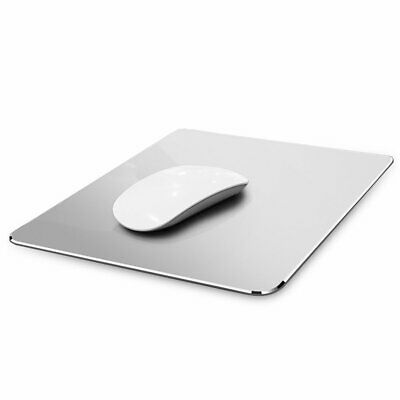 Mouse Pads Metal Aluminum Thin Office And Gaming Hard Mat Leather Surface Side