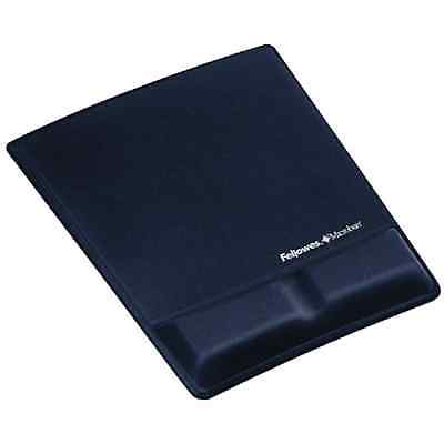 FELLOWES 9183901 MOUSEPAD WRIST SUPPORT w / MICROBAN PROTECTION , Blue