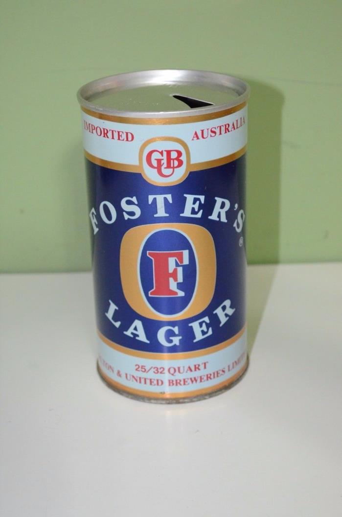 Foster's lager beer can empty