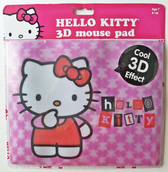 Hello Kitty Mouse Pad with 3D Effect - Pink Hello Kitty Mouse Pad - New