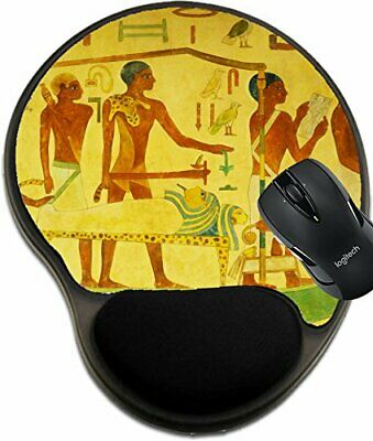 MSD Mouse Pad with Wrist Rest Support 7472635 Egyptian Concept with Paintings on